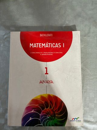 Libro matematicas 1 batchiller