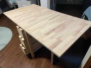 Mesa Abatible Norden Ikea Abedul