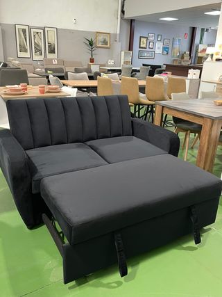 Sofa cama negro y barato- Nuevo