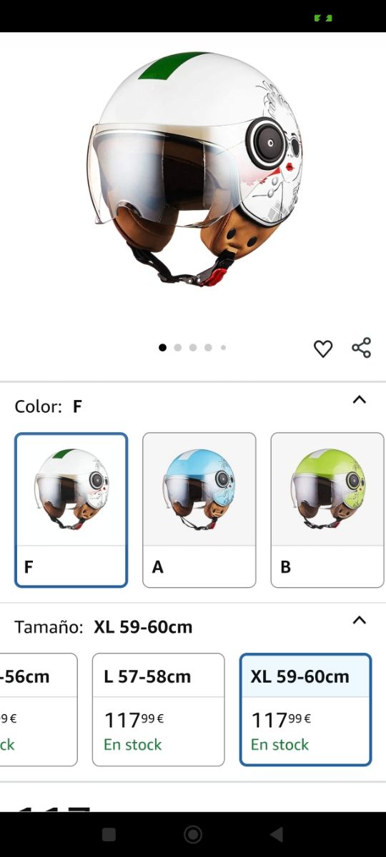 Casco de moto BEON nuevo talla xs negociable