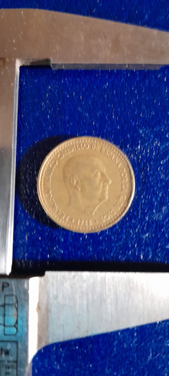 Moneta 1 Peseta Franco 1966 stella 69