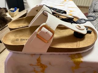 Sandalias Inextenso Talla 39 Blancas