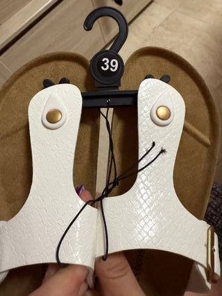 Sandalias Inextenso Talla 39 Blancas