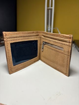 Portafoglio in cuoio con fantasia