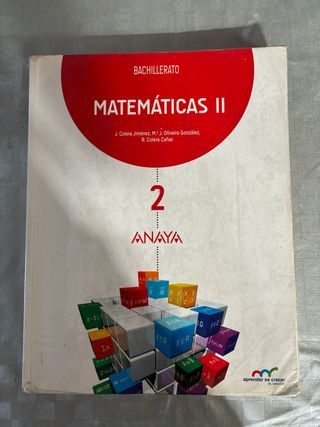 Libro matematicas 2 batchiller