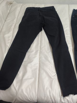 Lote 2 Vaqueros Negros mujer Talla M