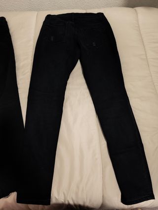 Lote 2 Vaqueros Negros mujer Talla M