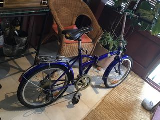 Bicicleta Plegable Ruedas 20” con Funda