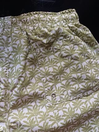 Bañador palmeras verde y blanco talla 13 años
