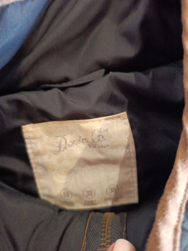 Chaleco Denim Co Talla M/38 Negro