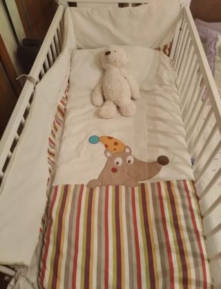 Cuna bebé MI-6 madera maciza