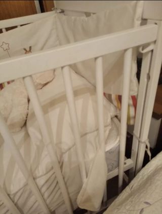 Cuna bebé MI-6 madera maciza