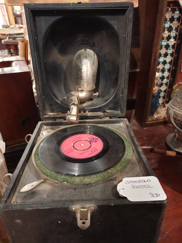 Gramófono Portátil Decca Negro