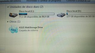 Portátil Asus Eee PC 1025C  Windows 7