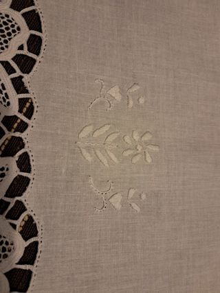 Set 5 centri ricamo pizzo