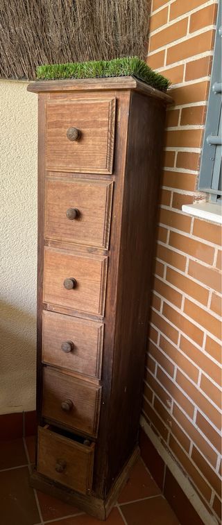 Mueble cajonera de madera