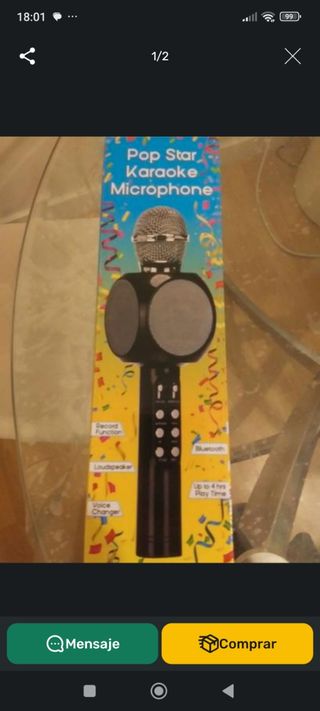 Micrófono Karaoke Pop Star