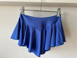 Falda de patinaje artístico azul