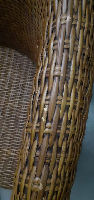 Precioso sillón de mimbre natural estilo boho