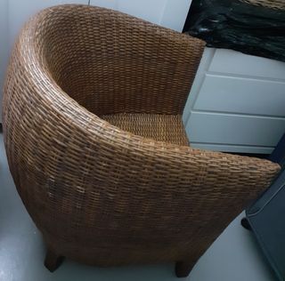 Precioso sillón de mimbre natural estilo boho