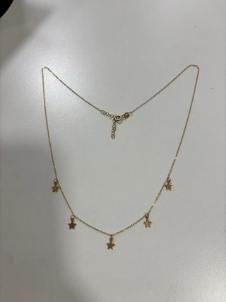 Collana oro con stelle pendenti