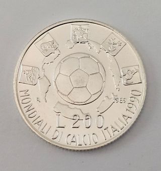 200 Lire Italia Mondiali Calcio 1990