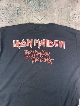 Camiseta Iron Maiden Vintage Algodón