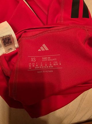 Mallas/Leggins Adidas Rojas Talla XS