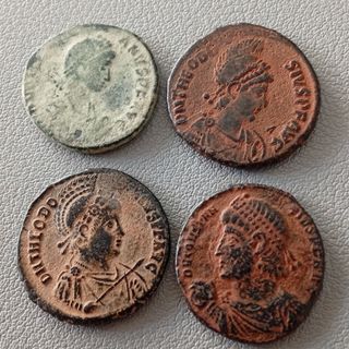 Espectacular Lote 4 Monedas romanas 