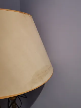 Lámpara vintage de pie bronce/latón