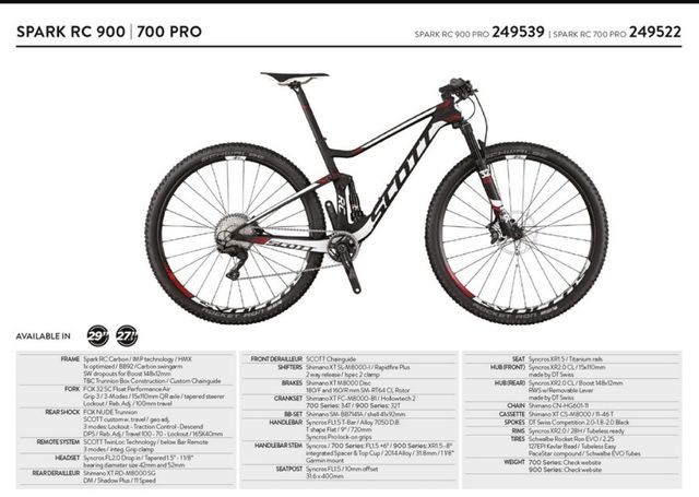 Kit Transmisión Scott Spark 950 2x10 Vel Original