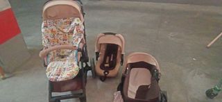 Trío Carro Bebé: Silla, Capazo y Cuco 