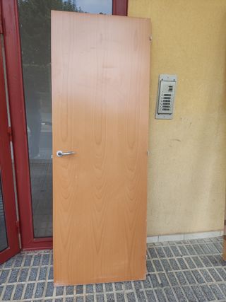 Puerta madera marrón la medida estándar 72 alto 2