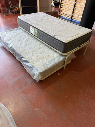 CAMA NIDO Y COLCHONETA VISCO 90x180