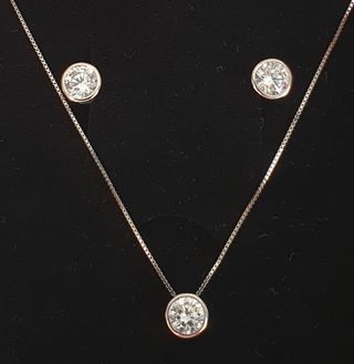Conjunto PLATA Y CIRCONITAS. 