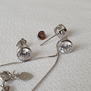 Conjunto PLATA Y CIRCONITAS. 
