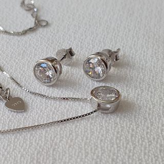 Conjunto PLATA Y CIRCONITAS. 