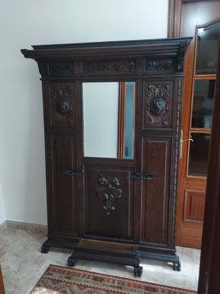 Mueble  recibidor Sombrerero Paraguero Antiguo