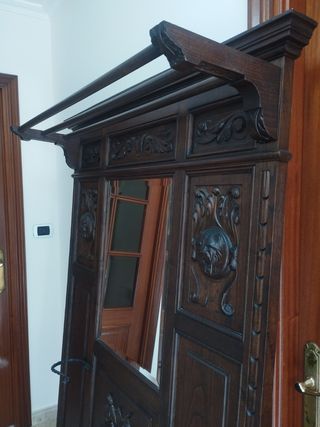 Mueble  recibidor Sombrerero Paraguero Antiguo