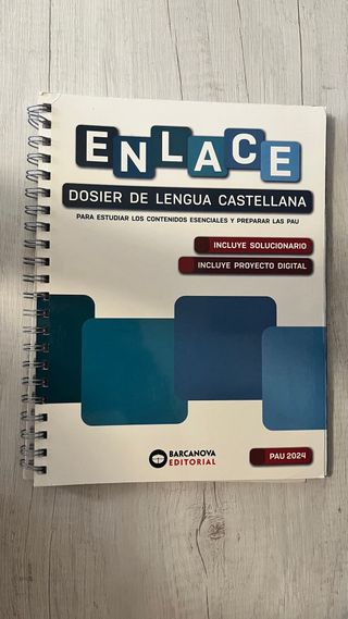 Enlace. Dosier de Lengua castellana. Bachillera...