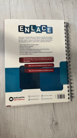 Enlace. Dosier de Lengua castellana. Bachillera...