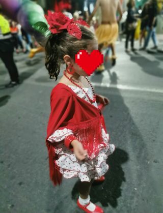 Vestido Gitana/ Flamenca Niña Lunares