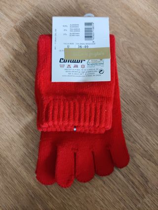 Calcetines Condor dedos rojos talla única