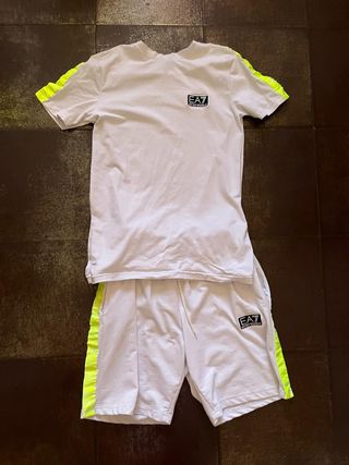 Conjunto Emporio Armani Blanco y Amarillo