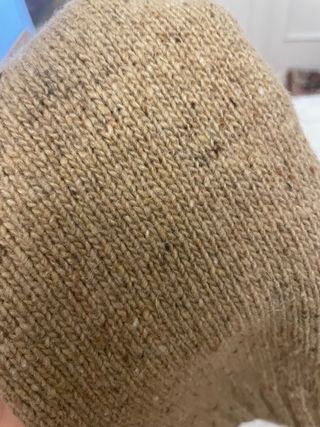 Pantalones cortos de punto Zara marrones