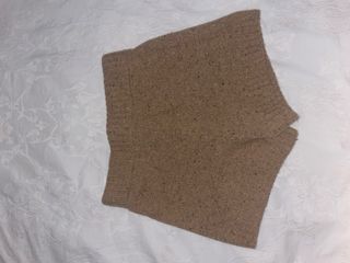 Pantalones cortos de punto Zara marrones
