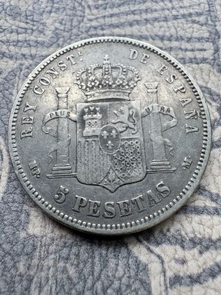 5 Pesetas 1890 *18 * 90 