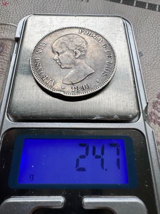 5 Pesetas 1890 *18 * 90 