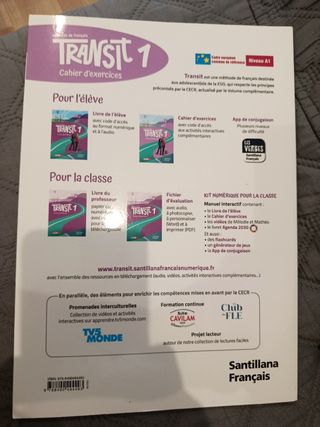 TRANSIT 1 PACK CAHIER D'EXERCICES