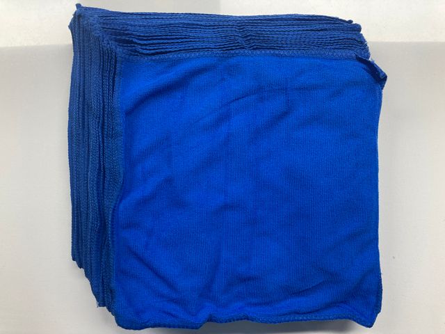 Panno in microfibra blu 30x30 cm (25 unità)